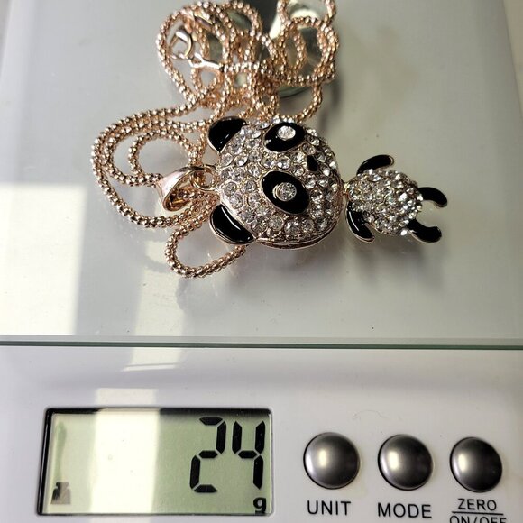 Crystal Panda Pendant Necklace - Picture 11 of 11